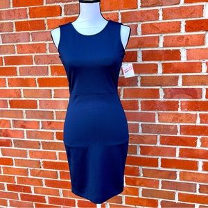 NWT Metaphor Blue Textured Sleeveless Princess Style Dress Womens XS